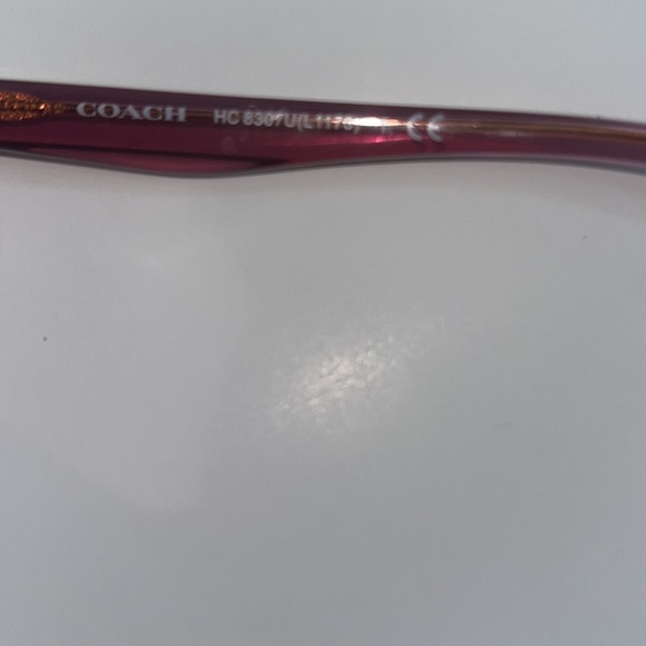 Coach HC8307U -Wine Burgundy Sunglasses. - Picture 6 of 7